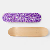 Skateboard Metropolis II - Blanc sur violet (Horz)