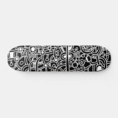 Skateboard Metropolis III - Blanc sur noir (Horz)