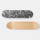 Skateboard Metropolis III - Blanc sur noir (Horz)