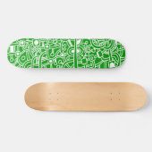 Skateboard Metropolis III - Blanc sur vert (Horz)