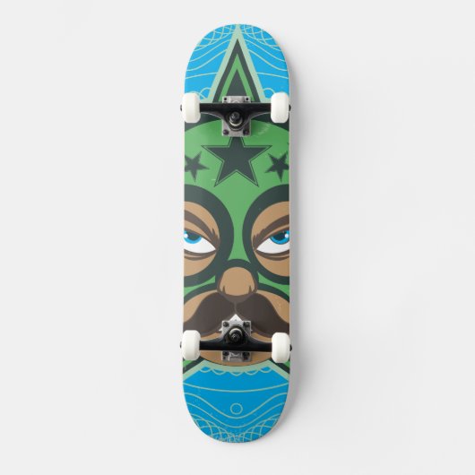 Skateboard Mexicain Luchador (Recto)