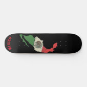 Skateboard Mexique Pride drapeau mexicain Vert Rouge Blanc su (Horz)