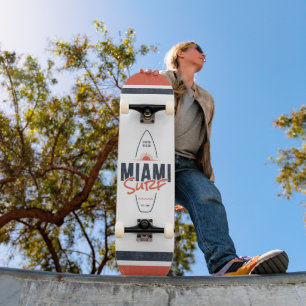 Skateboard Miami Surf – Conception de planche de surf vintage