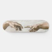 Skateboard Michaelangelo Hands Creation Adam God (Horz)