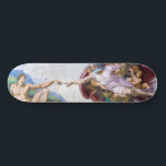 Skateboard Michelangelo - Création d'Adam Isolé<br><div class="desc">Création d'Adam au plafond de la Chapelle Sixtine - Michel-Ange,  1508-1512</div>