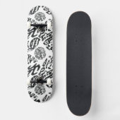 Skateboard "Midnight" B&W Abstract (Recto)