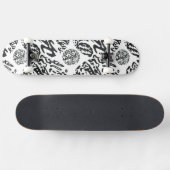 Skateboard "Midnight" B&W Abstract (Horz)