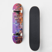 Skateboard Midtown Manhattan la nuit avec l'empire Stae (Recto)