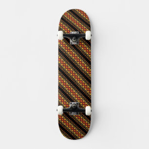 Skateboard Mignon motif floral ukrainien décoratif