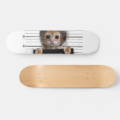 Skateboard Mignonne chat mauvais garçon (Horz)