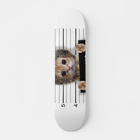 Skateboard Mignonne chat mauvais garçon (Devant)