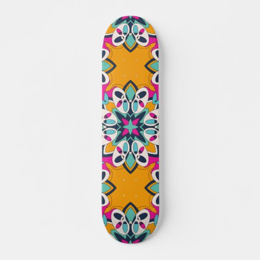 Skateboard Mignonne couleur turque transparente (Devant)