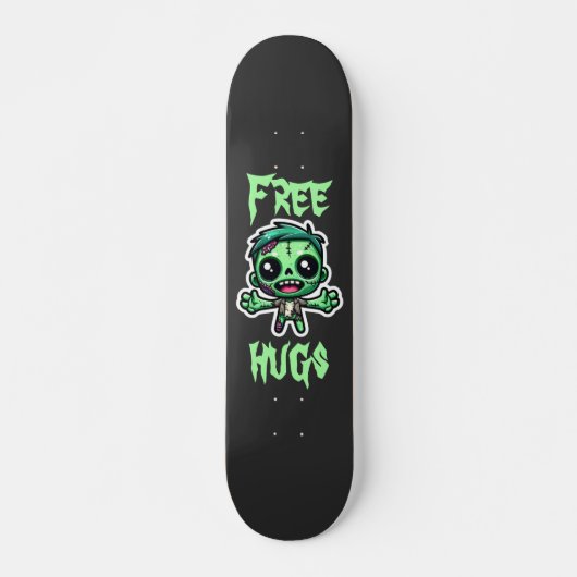 Skateboard Mignonne, drôle de zombie (Devant)