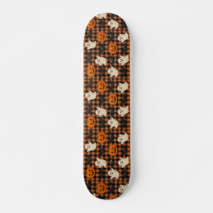 Skateboard Mignonne, en vichy halloween fantôme chauves-souri