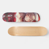 Skateboard mignonne fille de Noël anime (Horz)