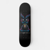 Skateboard Mignonne lapin aux yeux de lumière dans Yoga Pose  (Recto)