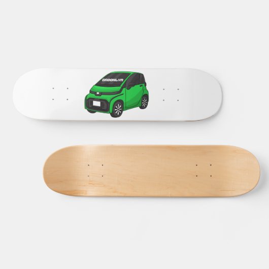 Skateboard Mignonne micro-voiture verte (Horz)