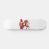 Skateboard Mignonne Valentine's Day Teddy Bear (Horz)