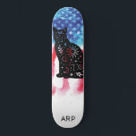 Skateboard *~* Militaire COSMIC CAT Rouge Blanc Bleu<br><div class="desc">*Énergétiquement Amélioré / imprime la silhouette COSMIC CAT sur le drapeau américain * Drapeau américain patriotique avec une silhouette COSMIC CAT. . Ce design présente le drapeau américain des États-Unis, également connu sous le nom de Vieux Gloire et Étoiles et rayures. Ce motif Watercolor American Flag comprend les couleurs Red...</div>