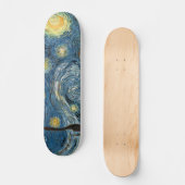 Skateboard Mini ski de nuit Vangogh Starry (Recto)