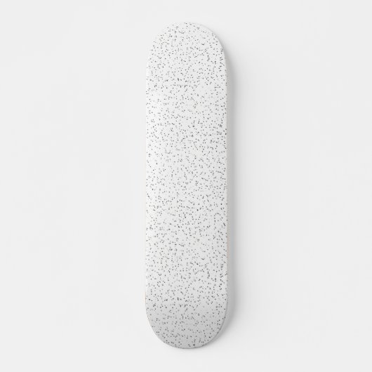 Skateboard Minuscules points monochromes noirs, gris et crème (Devant)
