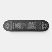 SKATEBOARD MIRANDA AVERTISSEMENT (Horz)