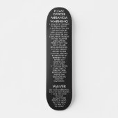 SKATEBOARD MIRANDA AVERTISSEMENT (Devant)