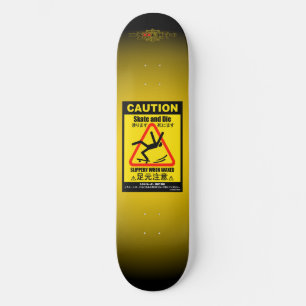 Skateboard Mise en garde