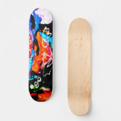 Skateboard mixte arc-en-ciel (Recto)