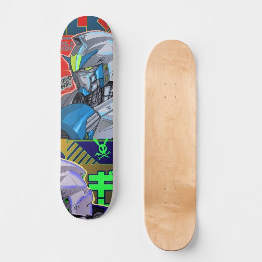 Skateboard Mobile suite robot pont de skate anime (Recto)