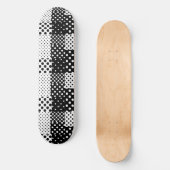 Skateboard Mode noir blanc à pois Style Design  (Recto)