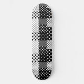 Skateboard Mode noir blanc à pois Style Design  (Recto)