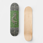 Skateboard Modèle de marbre et vert de Kokopelli - de roche (Recto)