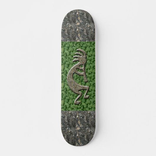 Skateboard Modèle de marbre et vert de Kokopelli - de roche (Devant)
