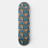 Skateboard Modèle de singe bleu (Recto)