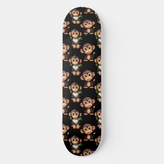 Skateboard Modèle de singe noir  (Recto)