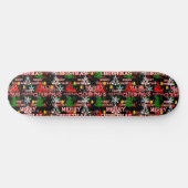 Skateboard Modèle de texte décoratif Joyeux Noël (Horz)