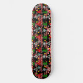 Skateboard Modèle de texte décoratif Joyeux Noël (Recto)