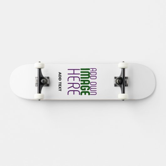 SKATEBOARD MODÈLE DE TEXTE D'IMAGE BLANCHE SIMPLE MODERNE (Horz)