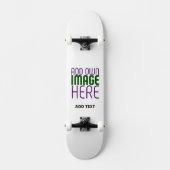 SKATEBOARD MODÈLE DE TEXTE D'IMAGE BLANCHE SIMPLE MODERNE (Recto)