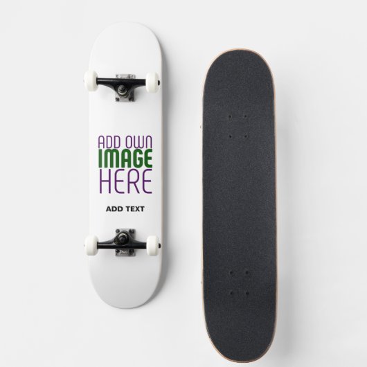 SKATEBOARD MODÈLE DE TEXTE D'IMAGE BLANCHE SIMPLE MODERNE (Devant)