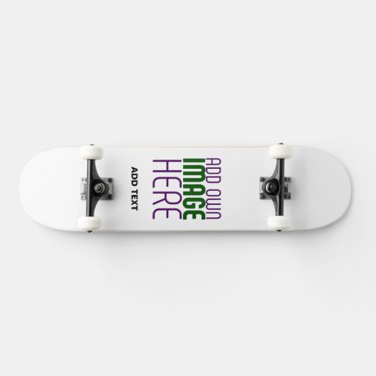 SKATEBOARD MODÈLE DE TEXTE D'IMAGE BLANCHE SIMPLE MODERNE (Horz)