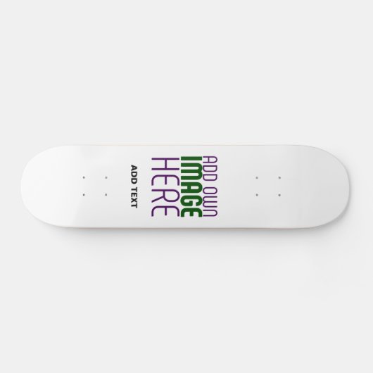 SKATEBOARD MODÈLE DE TEXTE D'IMAGE BLANCHE SIMPLE MODERNE (Horz)