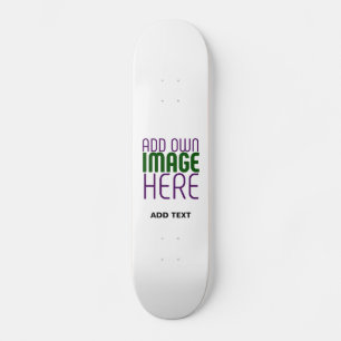 SKATEBOARD MODÈLE DE TEXTE D'IMAGE BLANCHE SIMPLE MODERNE
