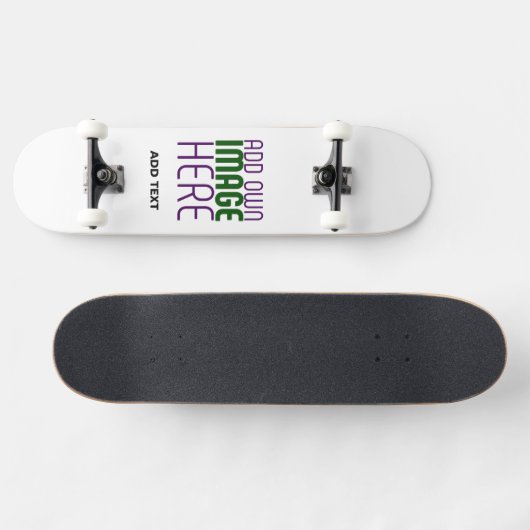 SKATEBOARD MODÈLE DE TEXTE D'IMAGE BLANCHE SIMPLE MODERNE (Horz)