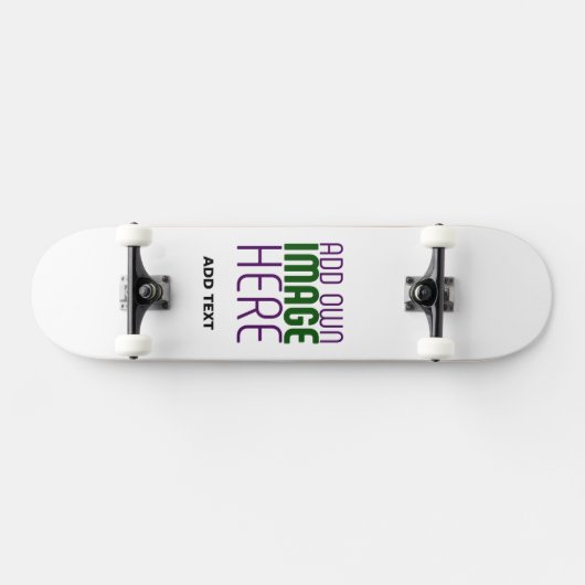 SKATEBOARD MODÈLE DE TEXTE D'IMAGE BLANCHE SIMPLE MODERNE (Horz)