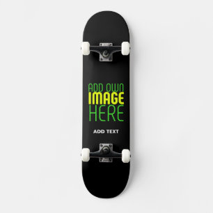 SKATEBOARD MODÈLE DE TEXTE D'IMAGE NOIRE SIMPLE ET MODERNE