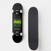 SKATEBOARD MODÈLE DE TEXTE D'IMAGE NOIRE SIMPLE ET MODERNE (Devant)