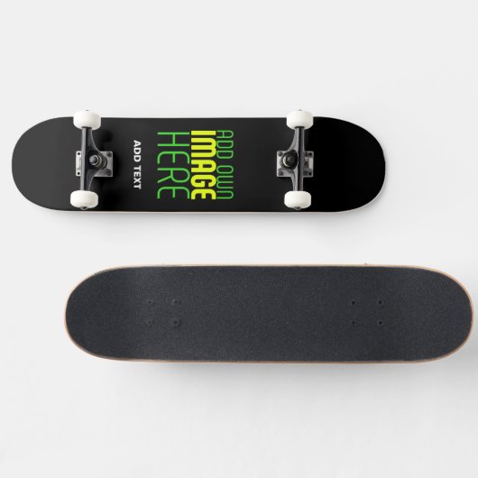 SKATEBOARD MODÈLE DE TEXTE D'IMAGE NOIRE SIMPLE ET MODERNE (Horz)