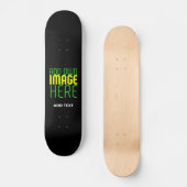 SKATEBOARD MODÈLE DE TEXTE D'IMAGE NOIRE SIMPLE ET MODERNE (Recto)